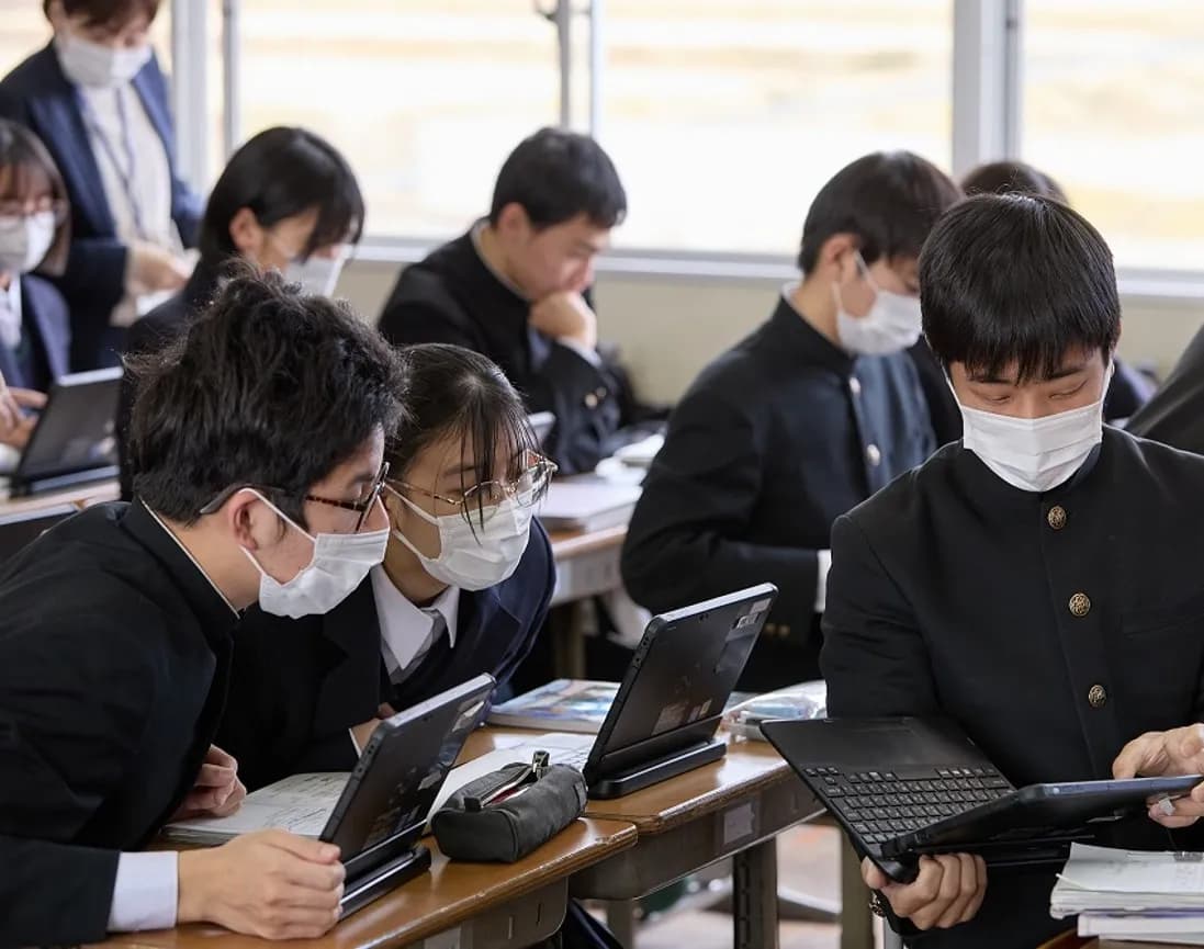 9か年の情報活用能力育成を伝える写真