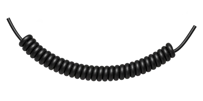 カールコードの写実的な切り抜き